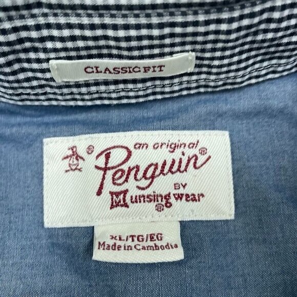 Original Penguin Mens Classic Fit XL Button-Up Shirt 6709 - Picture 2 of 6